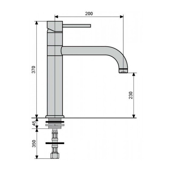 СМЕСИТЕЛЬ ДЛЯ КУХНИ EMMEVI PIPER CR45007 BIG