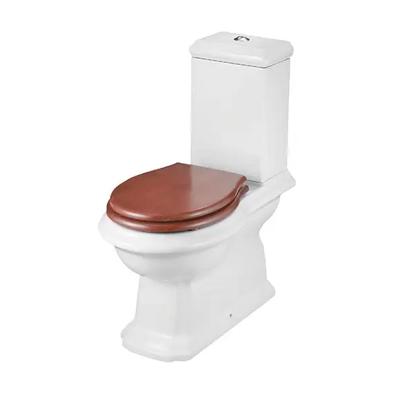 УНИТАЗ НАПОЛЬНЫЙ CREO CERAMIQUE DIJON DI1002+DI1003 С ДЕРЕВЯННОЙ КРЫШКОЙ МИКРОЛИФТ