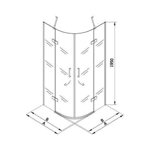 ДУШЕВОЙ УГОЛОК KOLPA SAN TERRA TKP 100