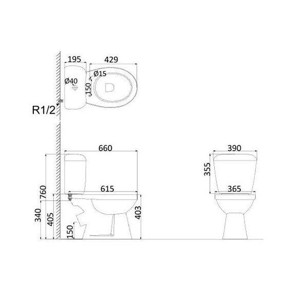 УНИТАЗ НАПОЛЬНЫЙ CREO CERAMIQUE PROJECT PR1002SX+PR1003SX С КРЫШКОЙ МИКРОЛИФТ, КОСОЙ ВЫПУСК