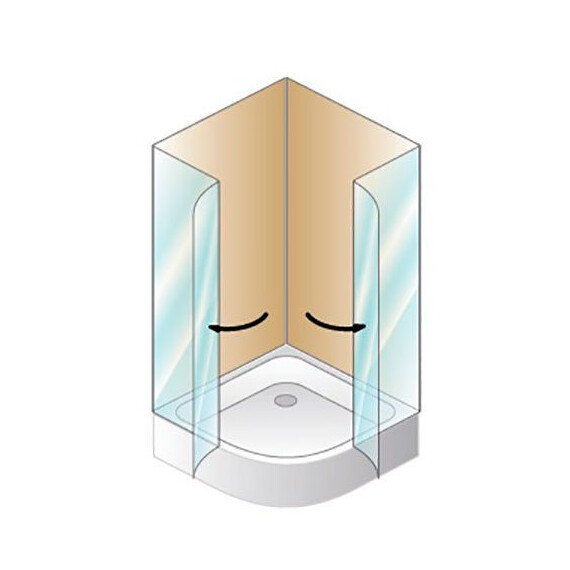 ДУШЕВОЙ УГОЛОК KOLPA SAN TERRA TKP 100