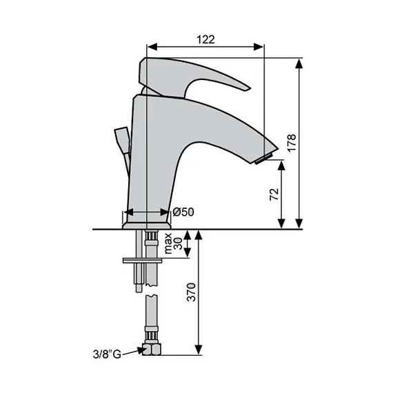 СМЕСИТЕЛЬ ДЛЯ РАКОВИНЫ EMMEVI KALI 75003