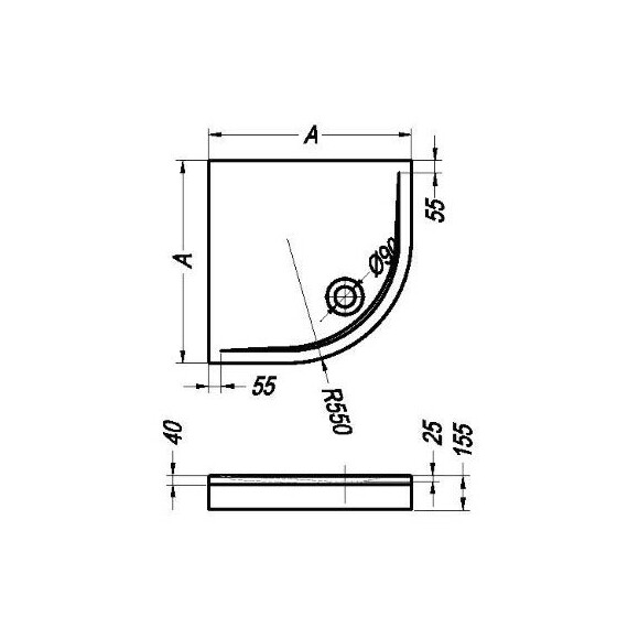 ДУШЕВОЙ ПОДДОН KOLPA SAN EISA 90