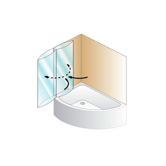 ШТОРКА ДЛЯ ВАННЫ KOLPA SAN SOLE TP 104 L/R