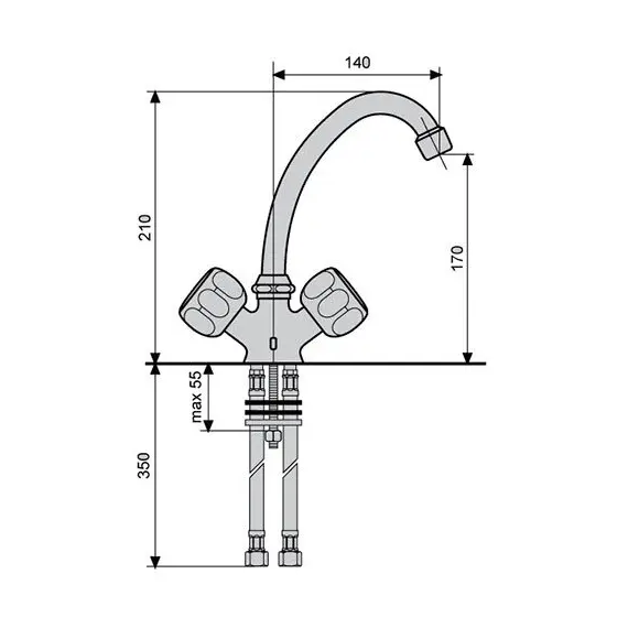 СМЕСИТЕЛЬ ДЛЯ РАКОВИНЫ EMMEVI SOLE CR15903