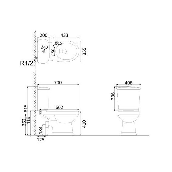 УНИТАЗ НАПОЛЬНЫЙ CREO CERAMIQUE MARSEILLE MA1003+MA1002 С КРЫШКОЙ МИКРОЛИФТ