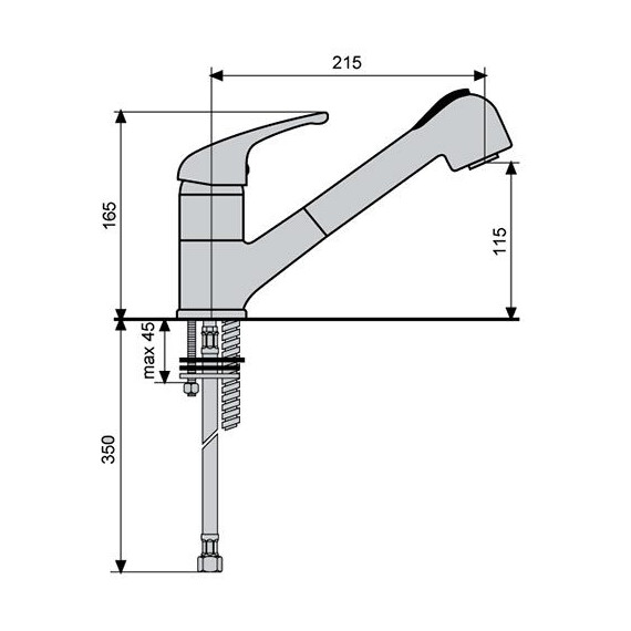 СМЕСИТЕЛЬ ДЛЯ КУХНИ EMMEVI AMBRA 9065