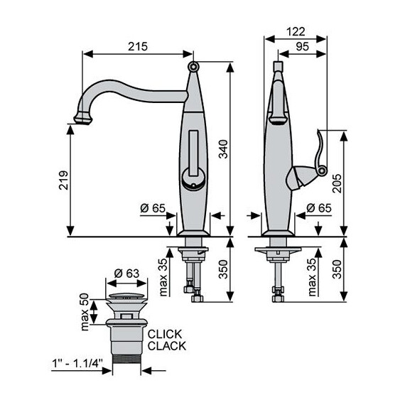 СМЕСИТЕЛЬ ДЛЯ РАКОВИНА EMMEVI ABEL 39006 СМЕСИТЕЛЬ ДЛЯ РАКОВИНА EMMEVI ABEL 39006