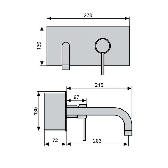 СМЕСИТЕЛЬ ДЛЯ РАКОВИНЫ EMMEVI PIPER 45053