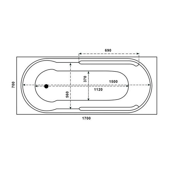 ВАННА RELISAN ECO PLUS ПРАГА 170Х70