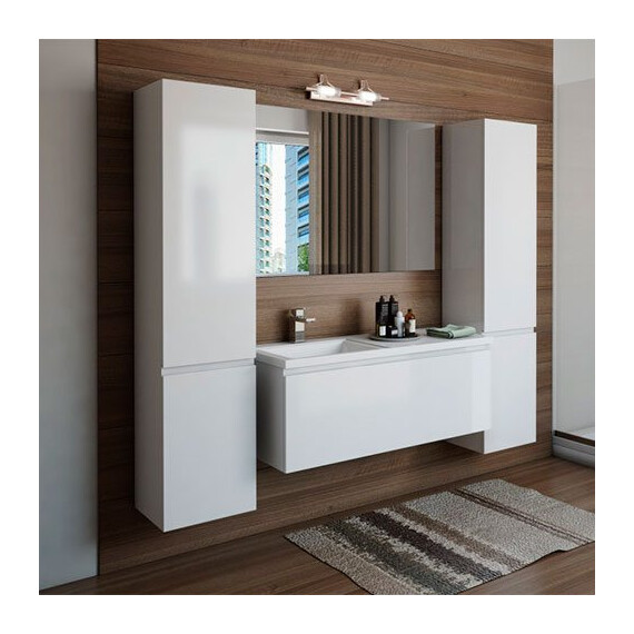 КОМПЛЕКТ МЕБЕЛИ DALLAS LUXE 1200Х482 ЛЕВОСТОРОННИЙ ПОДВЕСНОЙ 1 ЯЩИК (ШХГХВ) 1192Х476Х430