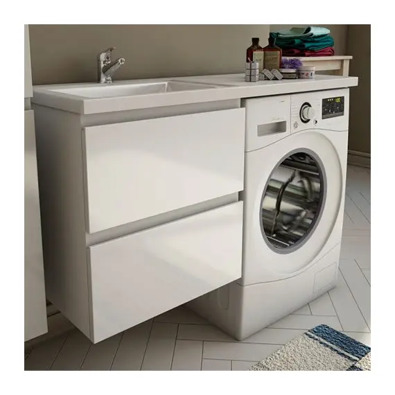 КОМПЛЕКТ МЕБЕЛИ DALLAS LUXE 1100Х482 ЛЕВОСТОРОННИЙ ПОДВЕСНОЙ 2 ЯЩИКА (ШХГХВ) 448Х476Х607