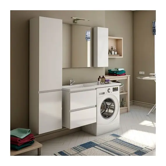 КОМПЛЕКТ МЕБЕЛИ DALLAS LUXE 1200Х482 ЛЕВОСТОРОННИЙ ПОДВЕСНОЙ 2 ЯЩИКА (ШХГХВ) 548Х476Х607