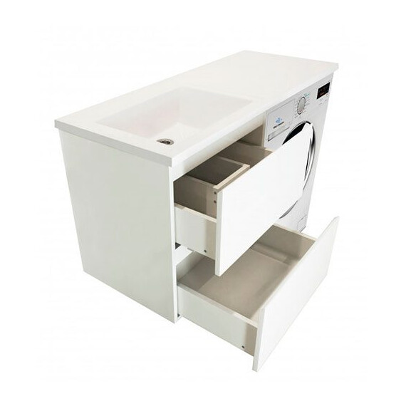 КОМПЛЕКТ МЕБЕЛИ DALLAS LUXE 1100Х482 ЛЕВОСТОРОННИЙ ПОДВЕСНОЙ 2 ЯЩИКА (ШХГХВ) 448Х476Х607