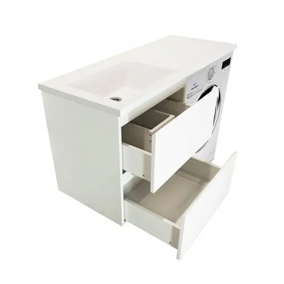 КОМПЛЕКТ МЕБЕЛИ DALLAS LUXE 1100Х482 ЛЕВОСТОРОННИЙ ПОДВЕСНОЙ 2 ЯЩИКА (ШХГХВ) 448Х476Х607