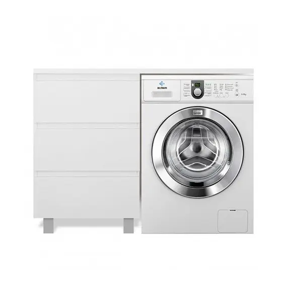 КОМПЛЕКТ МЕБЕЛИ DALLAS LUXE 1200Х482 ЛЕВОСТОРОННИЙ НАПОЛЬНЫЙ 3 ЯЩИКА (ШХГХВ) 548Х476Х860