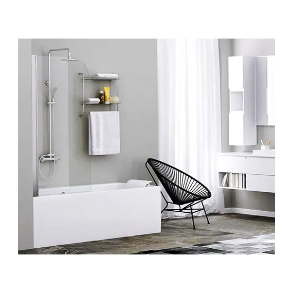 СТЕКЛЯННАЯ ШТОРКА ДЛЯ ДУША WASSERKRAFT LEINE 35P01-80 РАСПАШНАЯ, ОДНОСТВОРЧАТАЯ