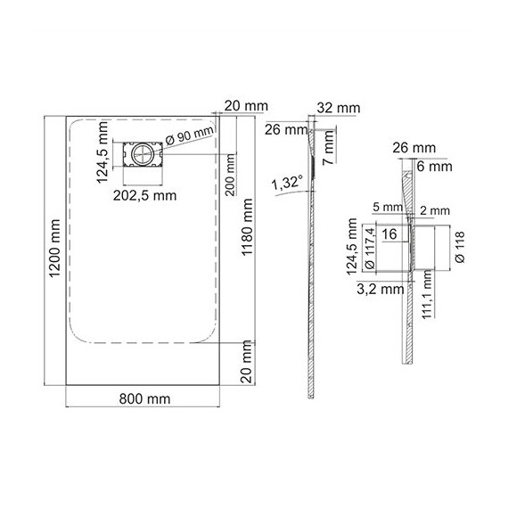 ДУШЕВОЙ ПОДДОН WASSERKRAFT MAIN 41T06 ПРЯМОУГОЛЬНИК ДУШЕВОЙ ПОДДОН WASSERKRAFT MAIN 41T06 ПРЯМОУГОЛЬНИК