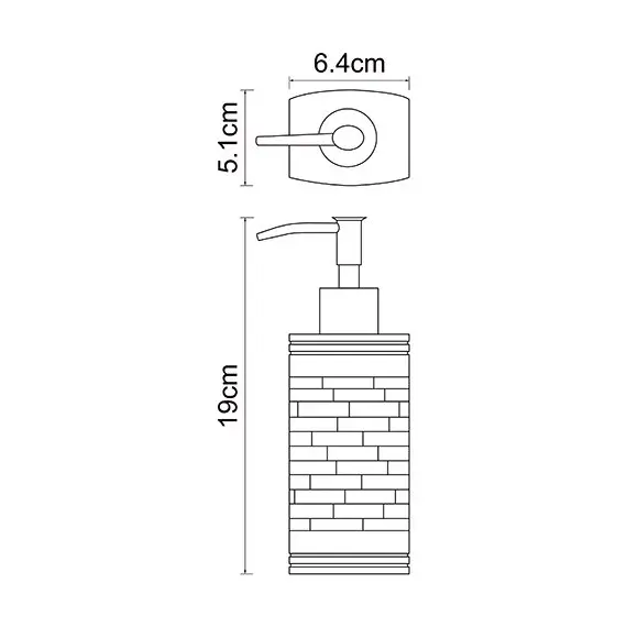 ДОЗАТОР ДЛЯ ЖИДКОГО МЫЛА 240 ML WASSERKRAFT K-4799