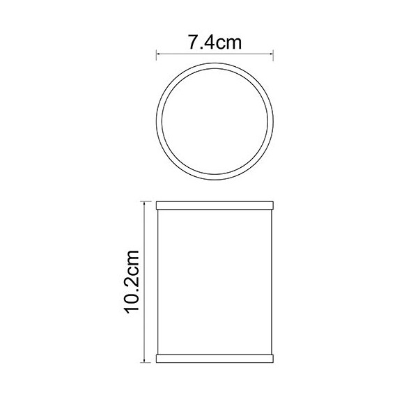СТАКАН ДЛЯ ЗУБНЫХ ЩЕТОК WASSERKRAFT K-5728