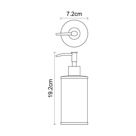 ДОЗАТОР ДЛЯ ЖИДКОГО МЫЛА 350 ML WASSERKRAFT K-5799