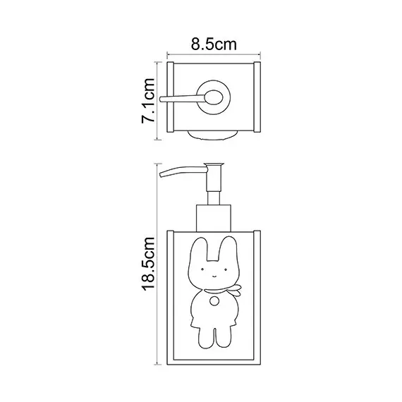 ДОЗАТОР ДЛЯ ЖИДКОГО МЫЛА 330 ML WASSERKRAFT K-6499