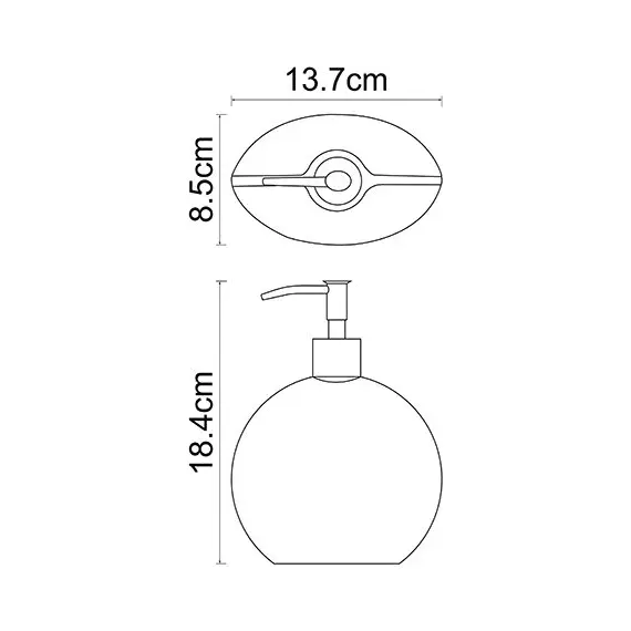 ДОЗАТОР ДЛЯ ЖИДКОГО МЫЛА 620 ML WASSERKRAFT K-33399