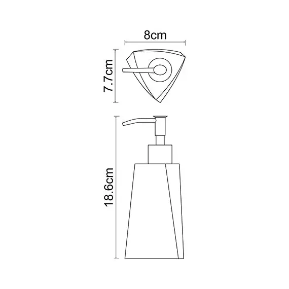 ДОЗАТОР ДЛЯ ЖИДКОГО МЫЛА 200 ML WASSERKRAFT K-37799