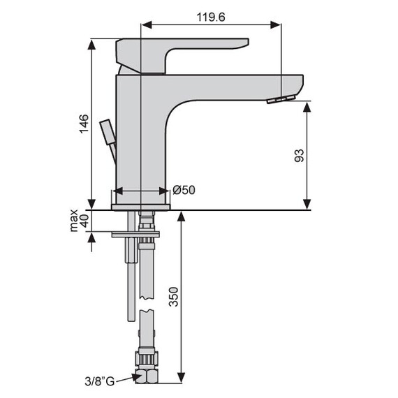 СМЕСИТЕЛЬ ДЛЯ РАКОВИНЫ EMMEVI NEFER CR77003
