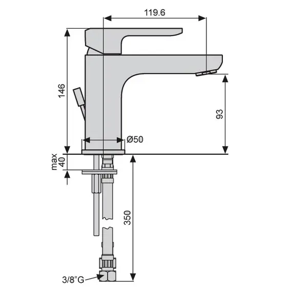 СМЕСИТЕЛЬ ДЛЯ РАКОВИНЫ EMMEVI NEFER CR77003
