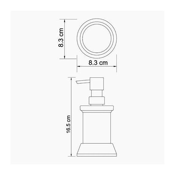 ДОЗАТОР ДЛЯ ЖИДКОГО МЫЛА 170 ML WASSERKRAFT K-2499