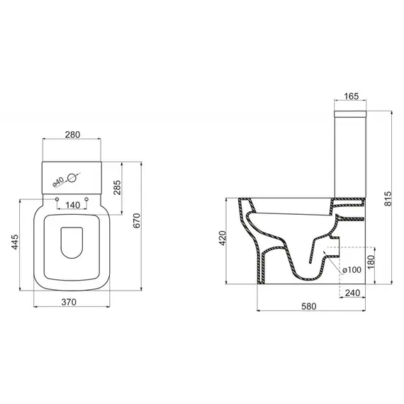 УНИТАЗ-КОМПАКТ БЕЗОБОДКОВЫЙ BELBAGNO VASO