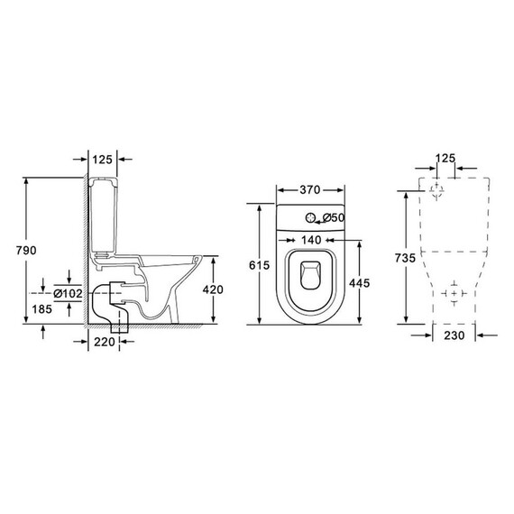 УНИТАЗ-КОМПАКТ НАПОЛЬНЫЙ ORANS WM-9902