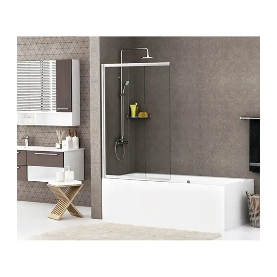 СТЕКЛЯННАЯ ШТОРКА ДЛЯ ДУША WASSERKRAFT MAIN 41S02-100 РАЗДВИЖНАЯ, РАСПАШНАЯ, ДВУХСТВОРЧАТАЯ