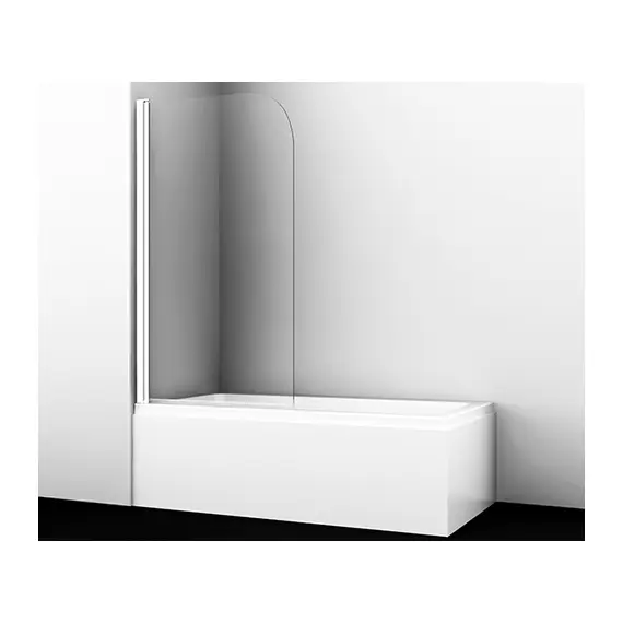 СТЕКЛЯННАЯ ШТОРКА ДЛЯ ДУША WASSERKRAFT LEINE 35P01-80WHITE РАСПАШНАЯ, ОДНОСТВОРЧАТАЯ