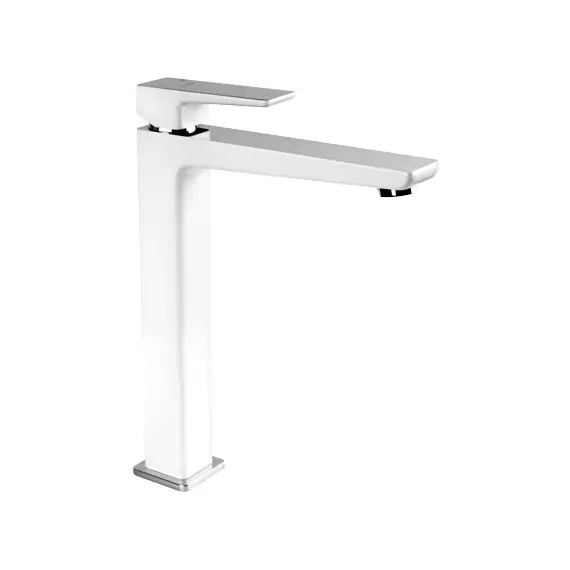 СМЕСИТЕЛЬ ДЛЯ УМЫВАЛЬНИКА ВЫСОКИЙ OMNIRES PARMA ХРОМ/БЕЛЫЙ