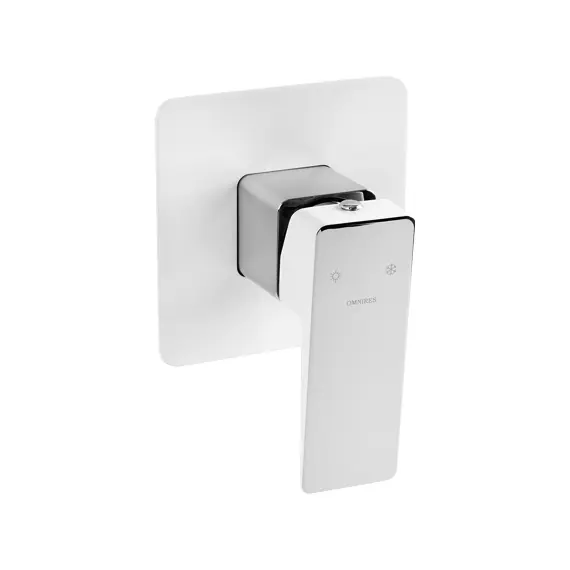 СМЕСИТЕЛЬ ДЛЯ ДУША СКРЫТОГО МОНТАЖА OMNIRES PARMA ХРОМ/БЕЛЫЙ