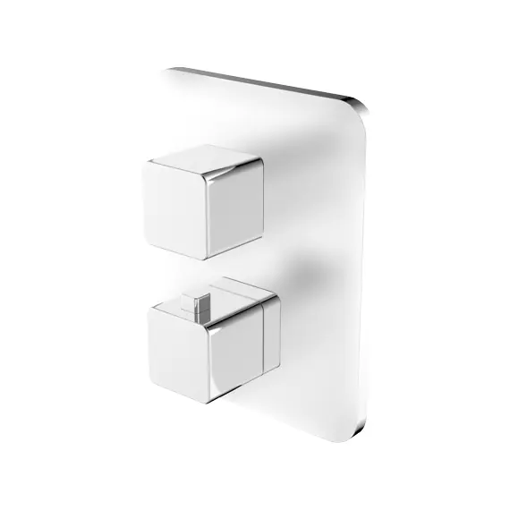 СМЕСИТЕЛЬ ТЕРМОСТАТИЧЕСКИЙ ДЛЯ ВАННЫ СКРЫТОГО МОНТАЖА OMNIRES PARMA ХРОМ/БЕЛЫЙ