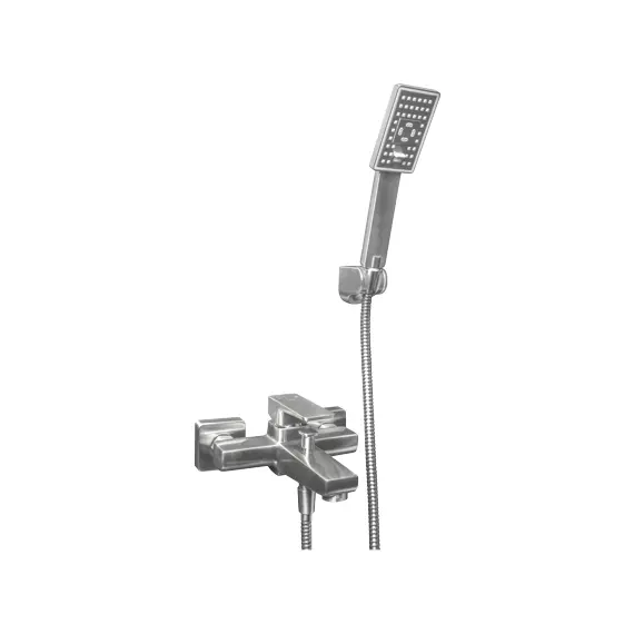 СМЕСИТЕЛЬ ДЛЯ ВАННЫ С ДУШЕВЫМ КОМПЛЕКТОМ OMNIRES PARMA ИНОКС