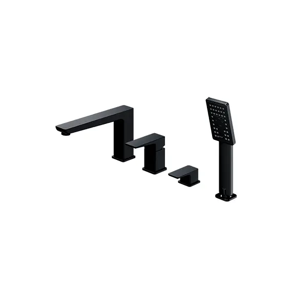 СМЕСИТЕЛЬ ДЛЯ ВАННЫ НА 4 ОТВЕРСТИЯ OMNIRES PARMA ЧЕРНЫЙ