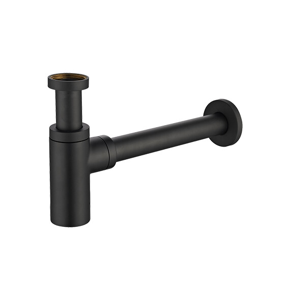 СИФОН ДЛЯ УМЫВАЛЬНИКА ДЕКОРАТИВНЫЙ OMNIRES ЧЕРНЫЙ