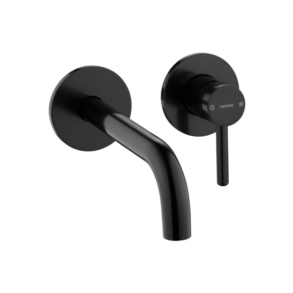 СМЕСИТЕЛЬ ДЛЯ УМЫВАЛЬНИКА СКРЫТОГО МОНТАЖА ГОР OMNIRES Y ЧЕРНЫЙ