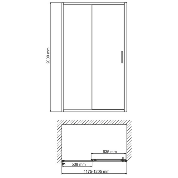 ДУШЕВАЯ ДВЕРЬ WASSERKRAFT MAIN 41S05