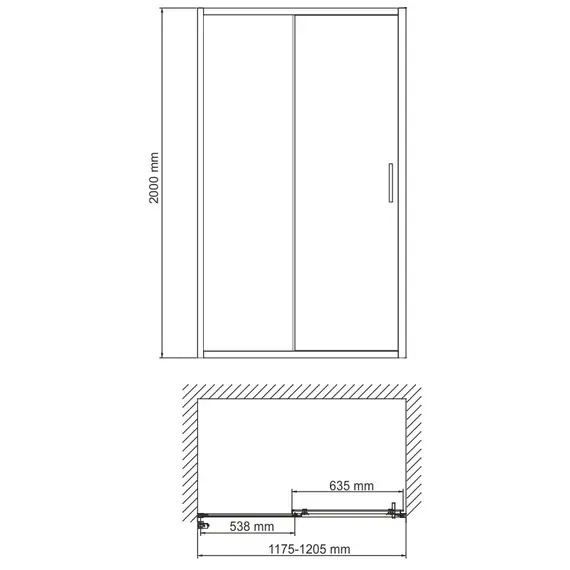 ДУШЕВАЯ ДВЕРЬ WASSERKRAFT MAIN 41S05