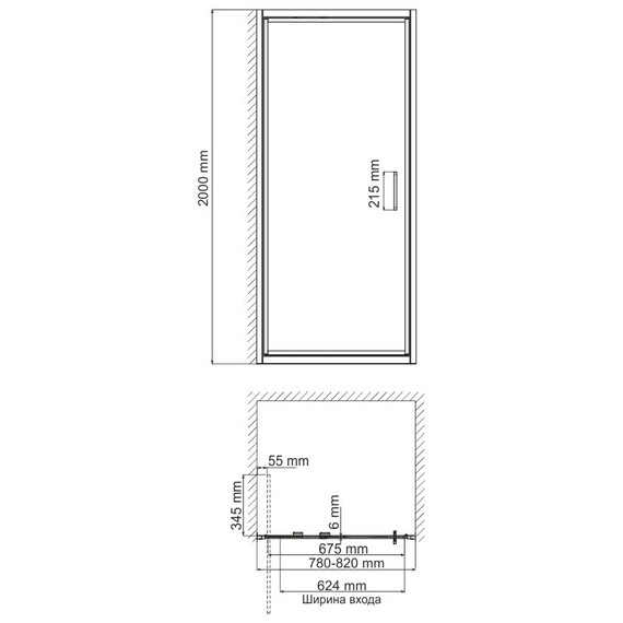 ДУШЕВАЯ ДВЕРЬ WASSERKRAFT SALM 27I04