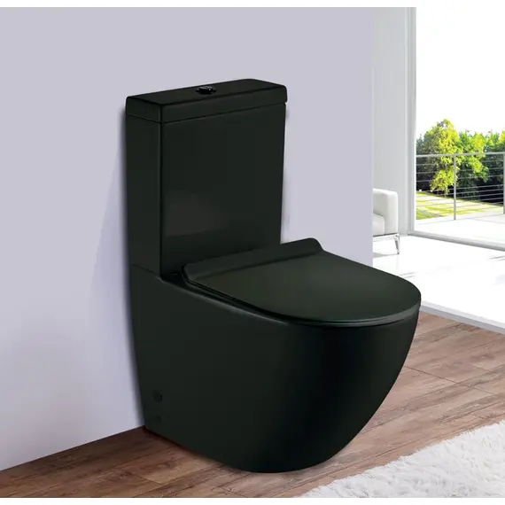 УНИТАЗ-НАПОЛЬНЫЙ ESBANO RIPOLL-C ЧЕРНЫЙ МАТОВЫЙ