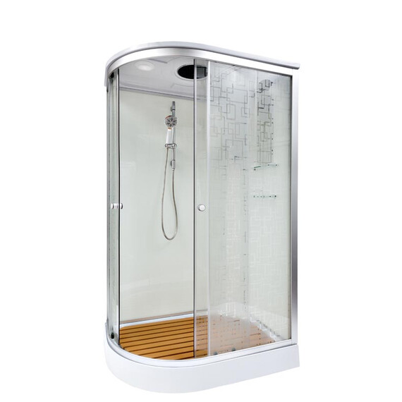 ДУШЕВАЯ КАБИНА DETO EM1511RGM+EL С ГИДРОМАССАЖЕМ И ЭЛЕКТРИКОЙ, ПРАВАЯ