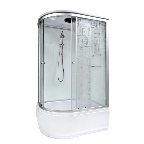 ДУШЕВАЯ КАБИНА DETO EM4512RGM+EL С ГИДРОМАССАЖЕМ И ЭЛЕКТРИКОЙ, ПРАВАЯ