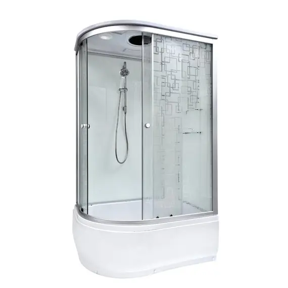 ДУШЕВАЯ КАБИНА DETO EM4512RGM+EL С ГИДРОМАССАЖЕМ И ЭЛЕКТРИКОЙ, ПРАВАЯ