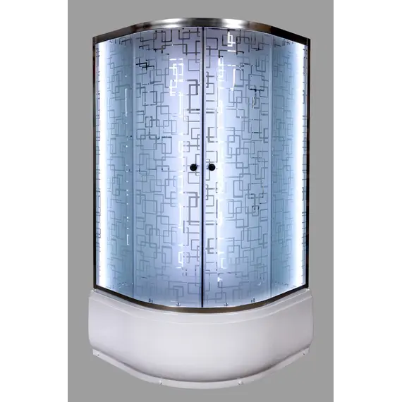 ДУШЕВАЯ КАБИНА DETO EM4510NLED+GM С ГИДРОМАССАЖЕМ